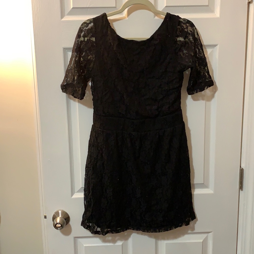 Lace black dress